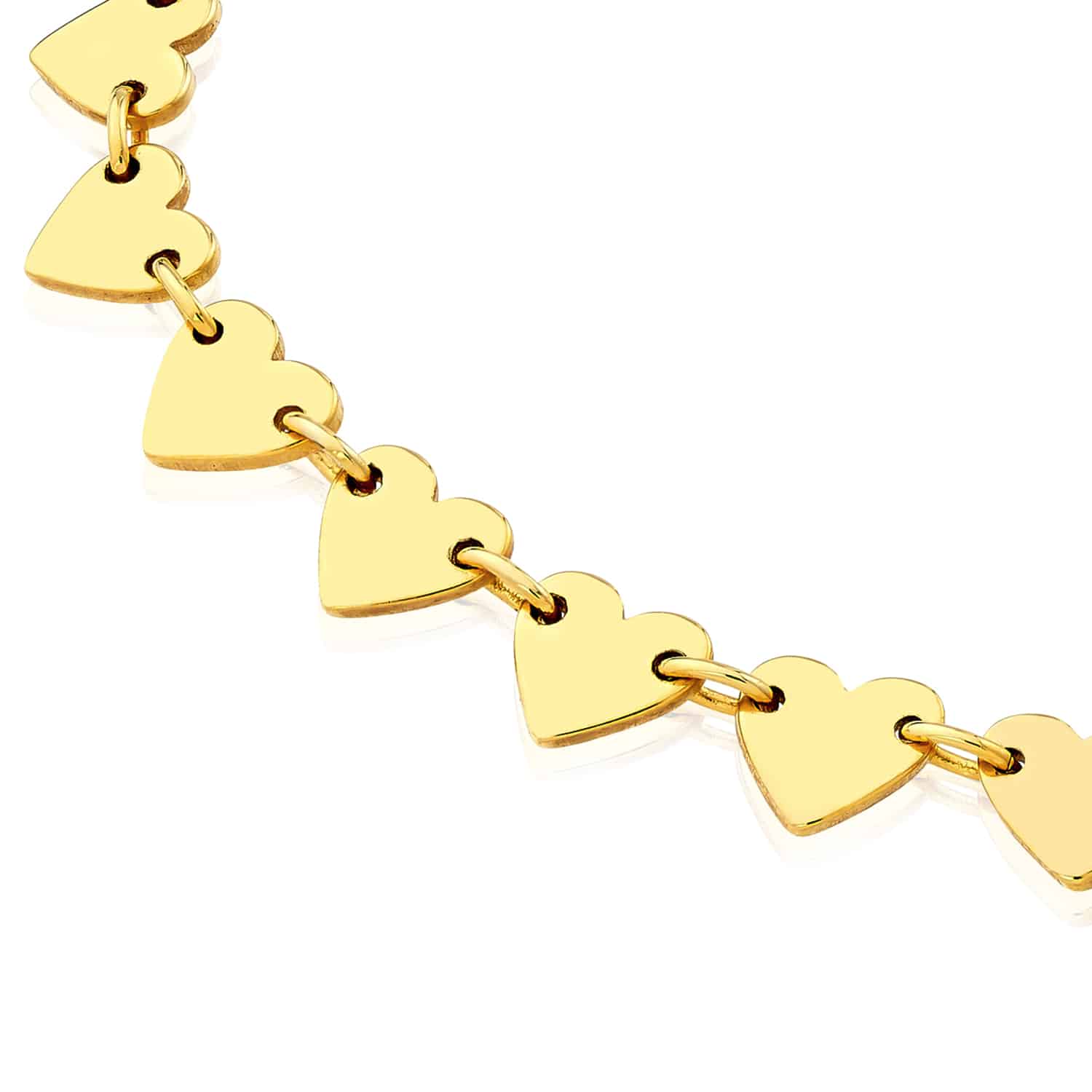 14K Gold Heart Embrace Love Necklace