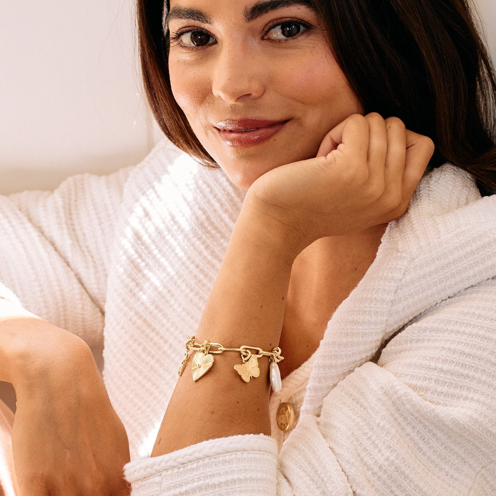 14K Gold Elara Butterfly Charm