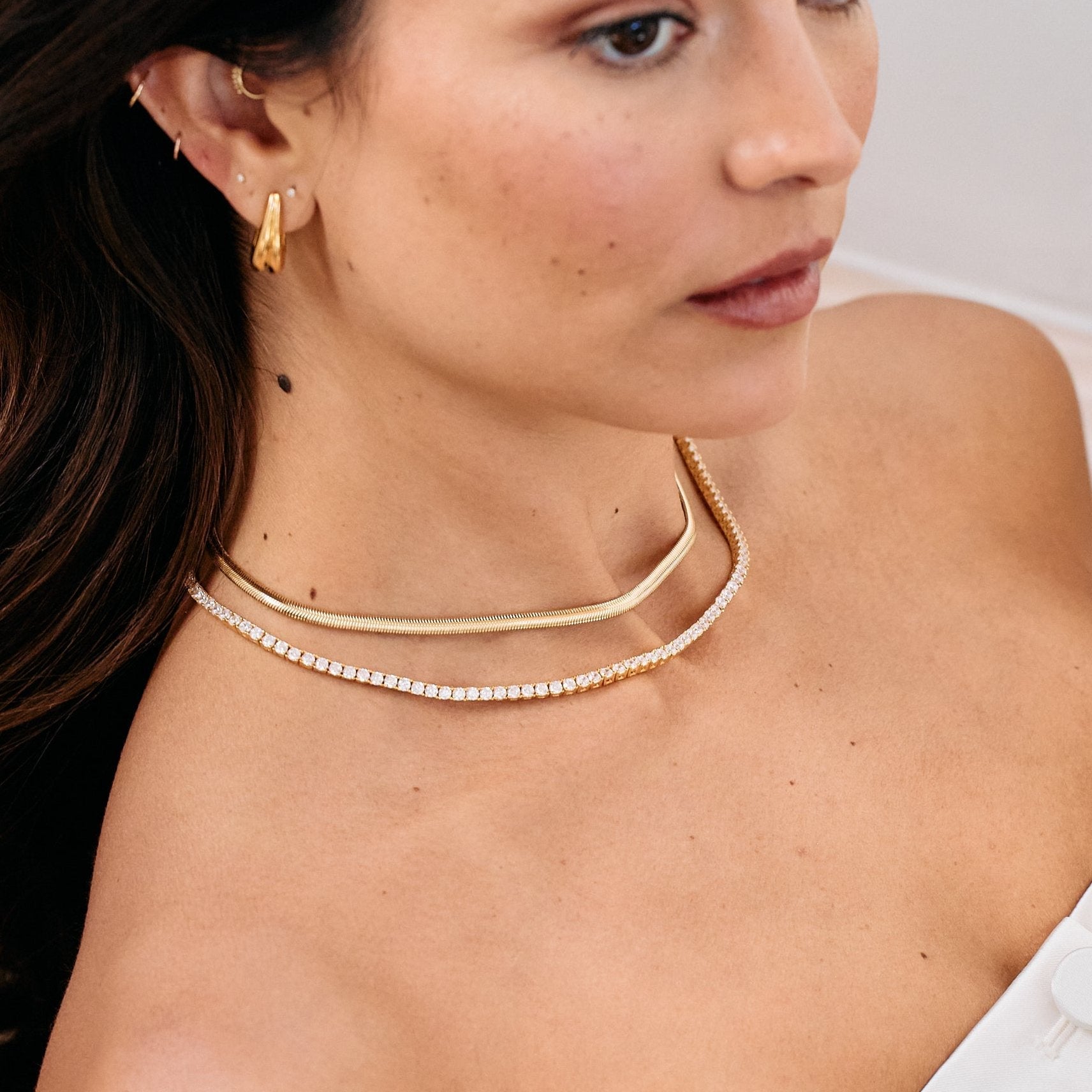 14K Gold Aurelia Tennis Layering Set