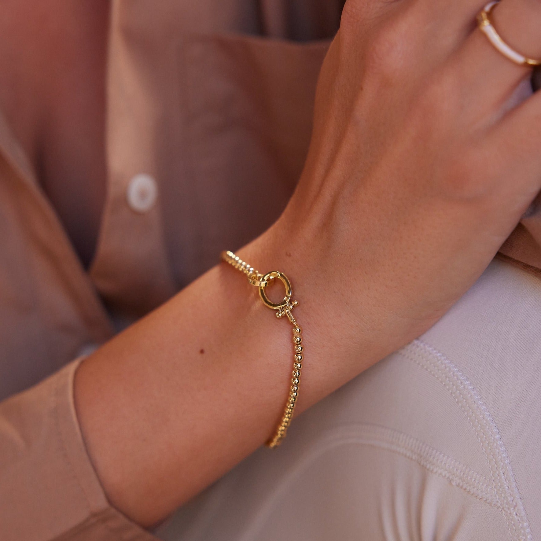 14K Gold Renée Bead Bracelet