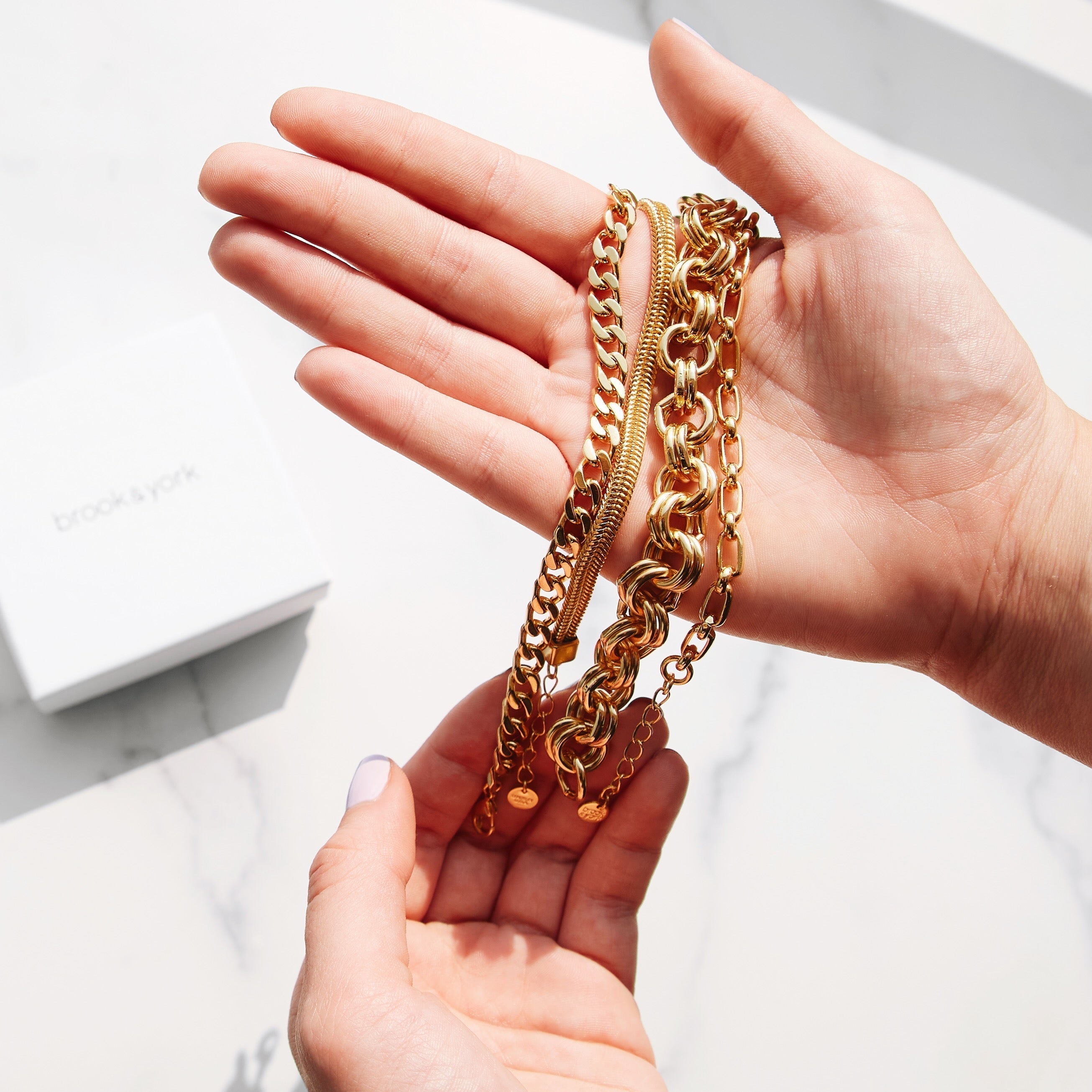 14K Gold Alessia Beaded Chain Bracelet