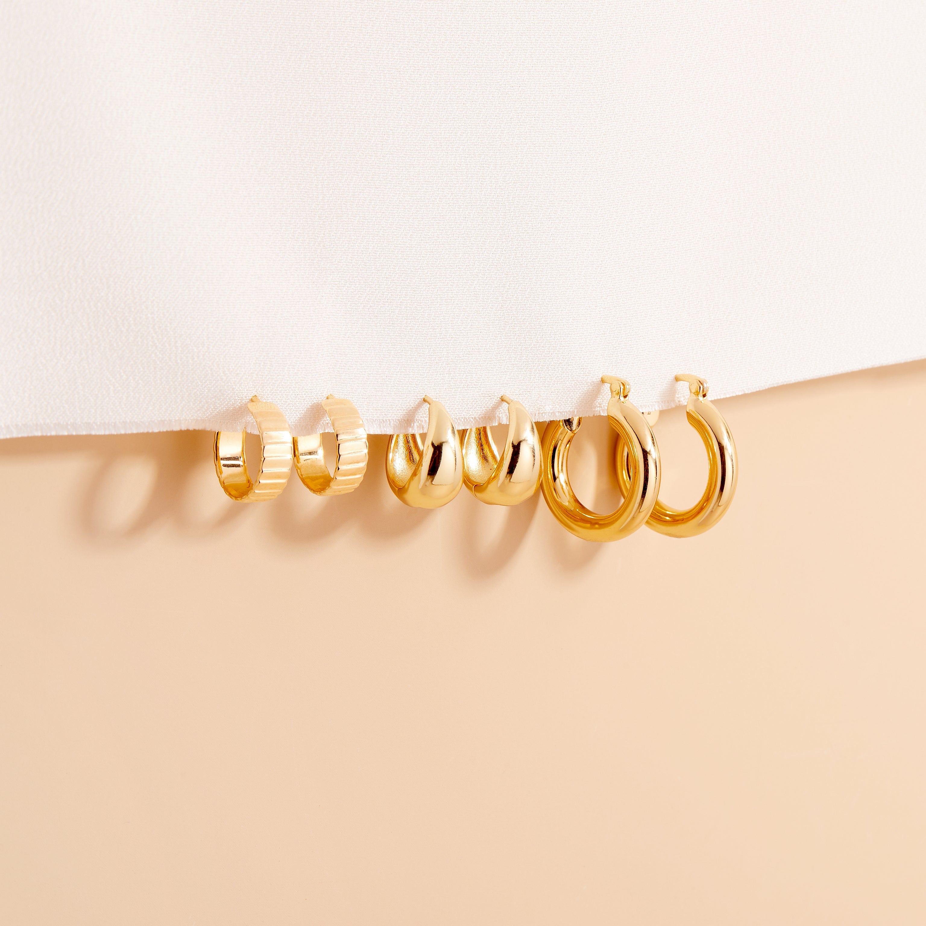 14K Gold Solara Luxe Hoops