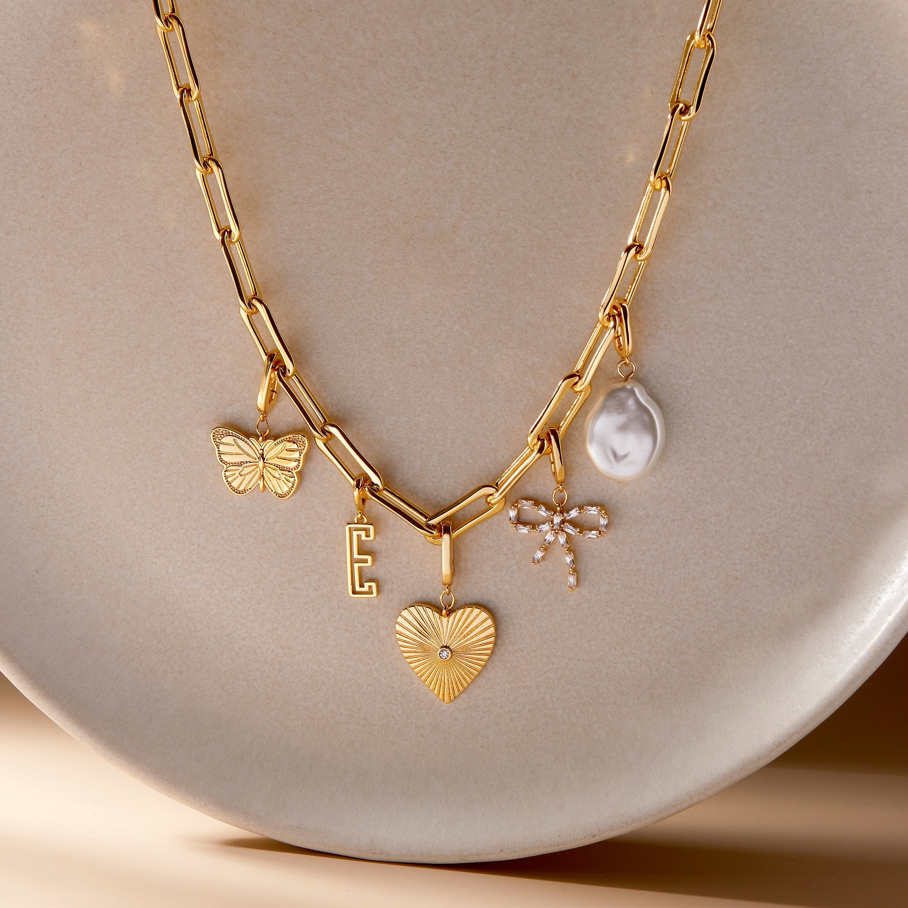 14K Gold Amara Heart Charm