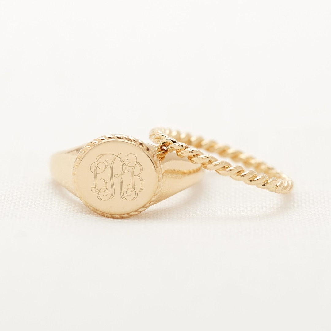 14K Gold Marina Rope Ring