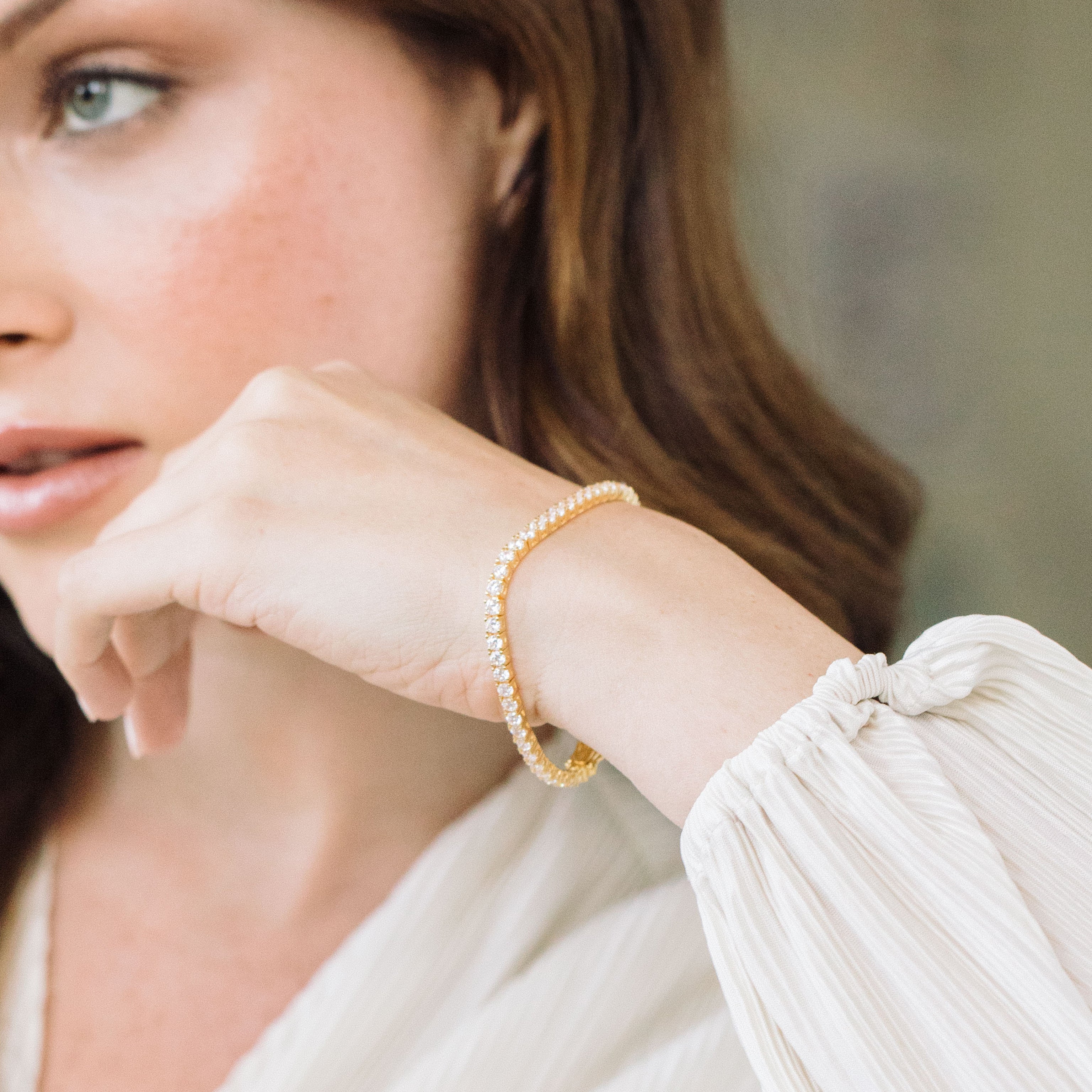 14K Gold Evelina Tennis Bracelet