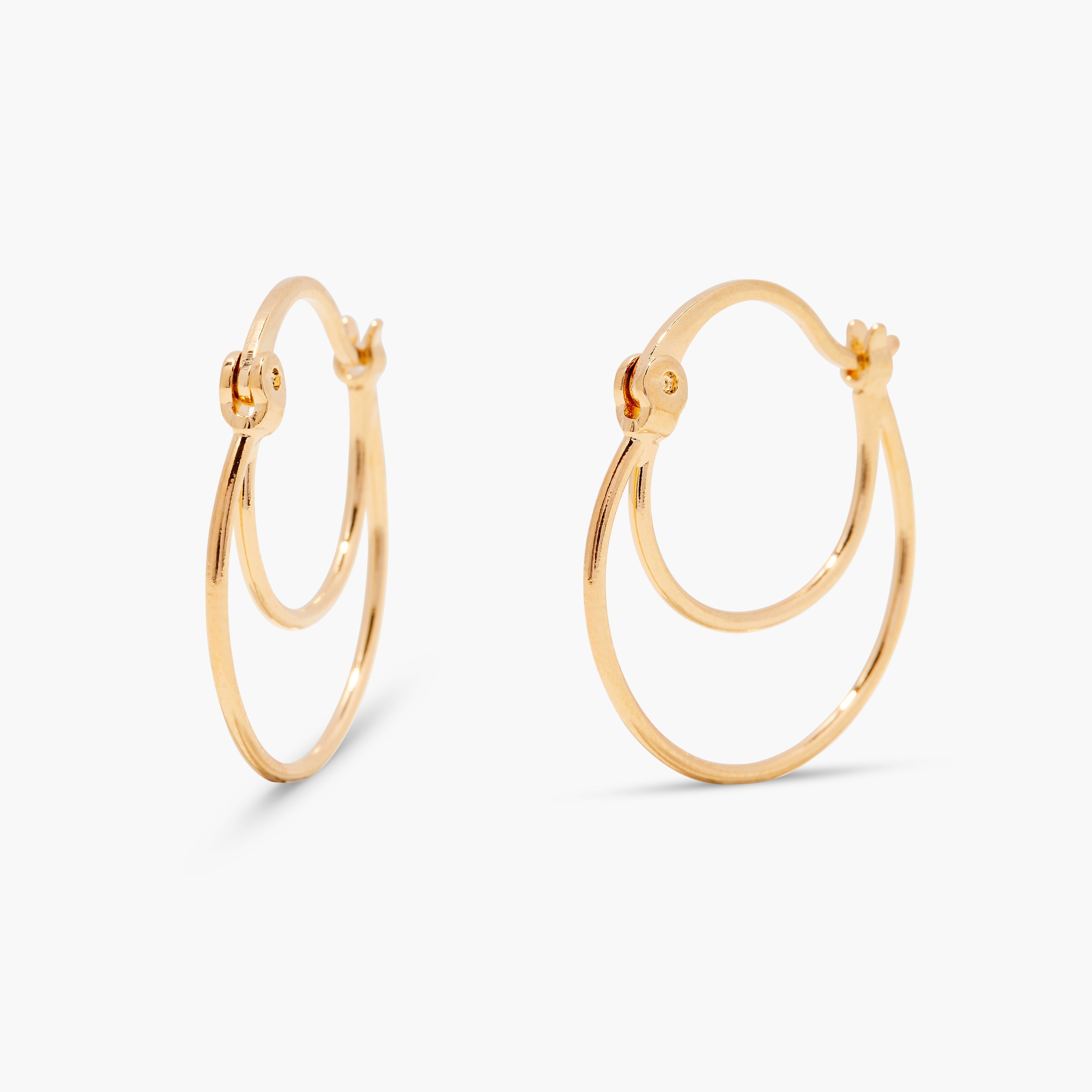 14K Gold Solenne Hoop Earrings