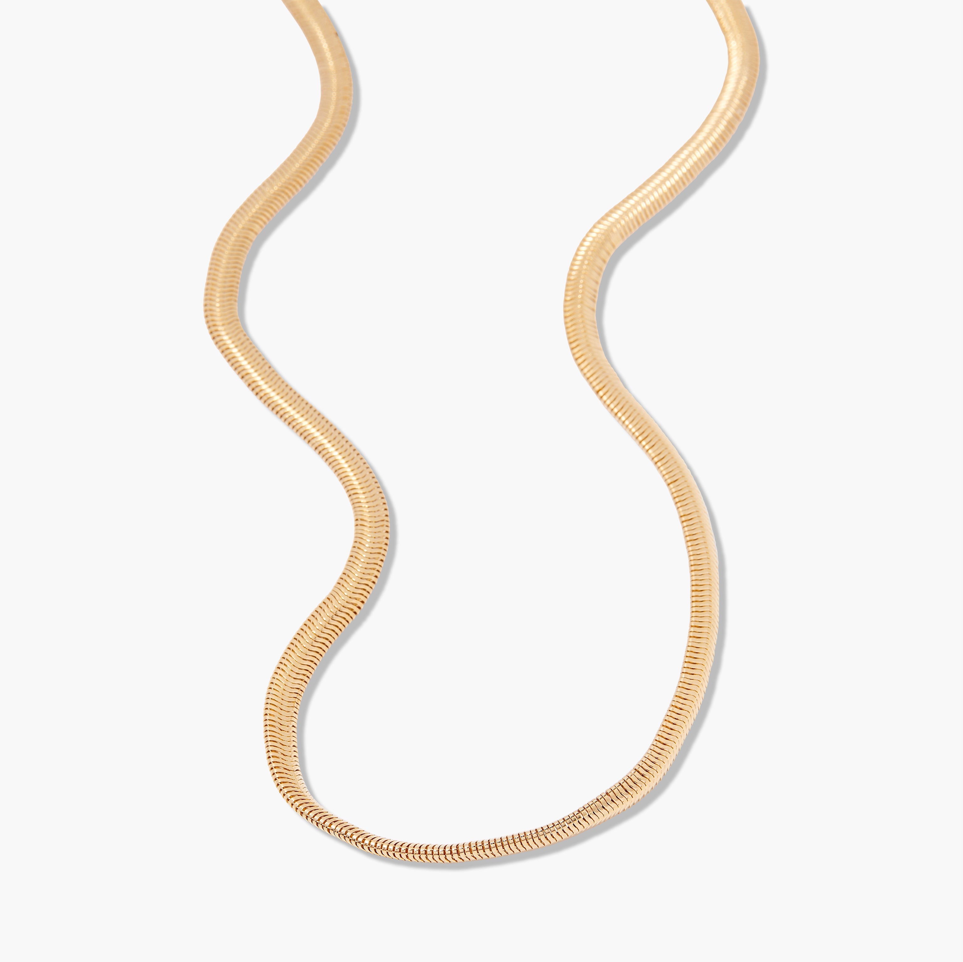 14K Gold Aurelle Herringbone Choker