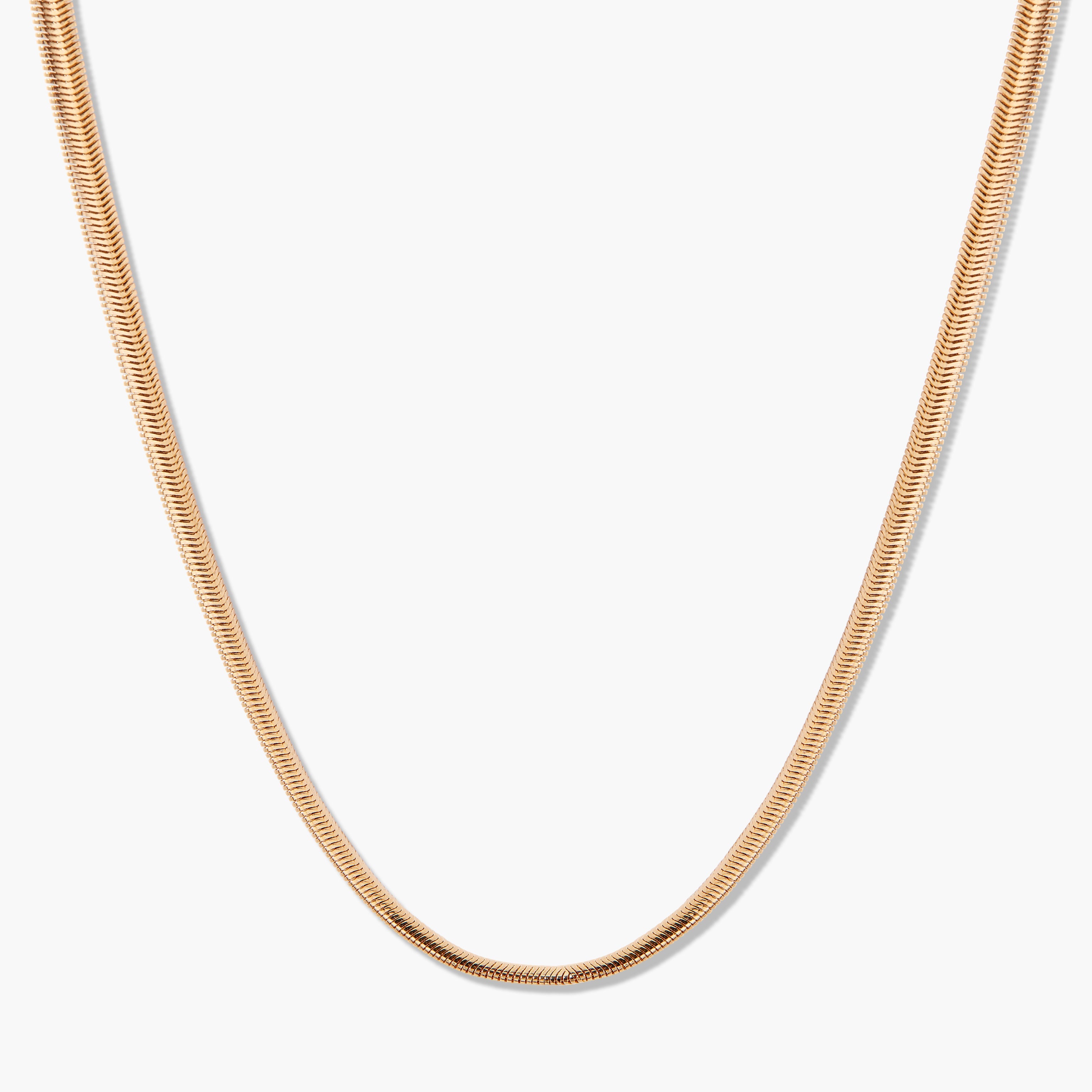 14K Gold Aurelle Herringbone Choker