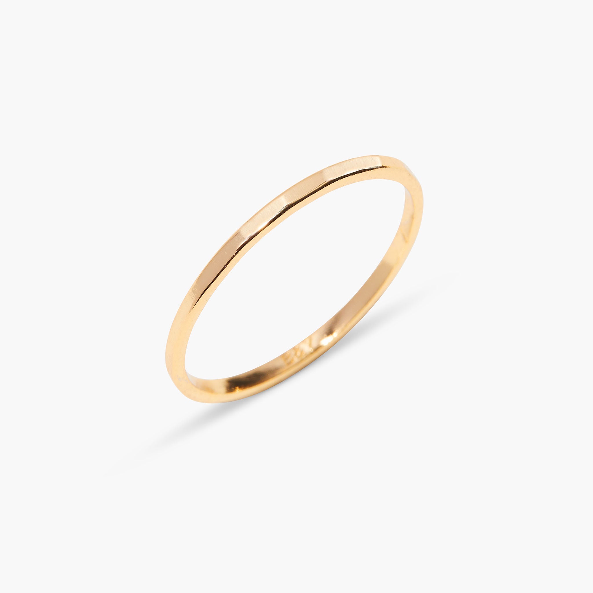 14K Gold Elara Hammered Ring