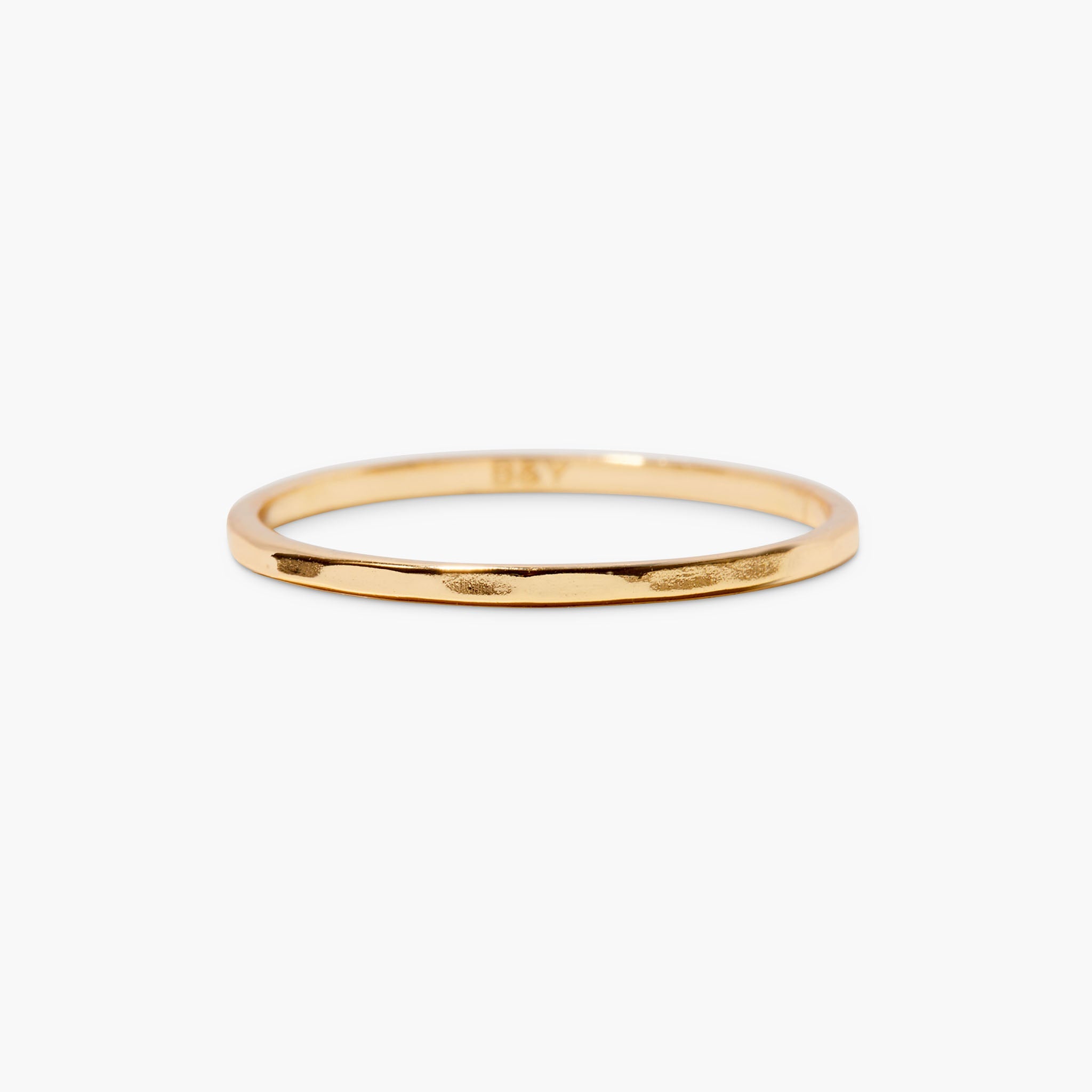 14K Gold Elara Hammered Ring