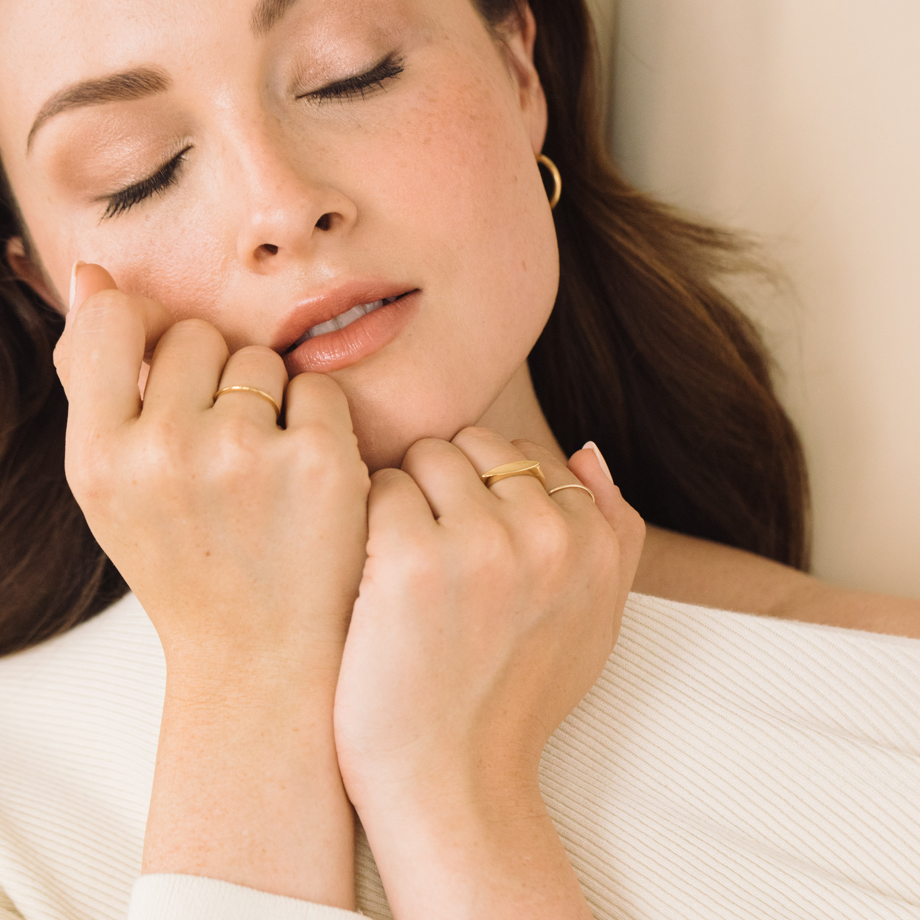 14K Gold Lisse Fine Band Ring