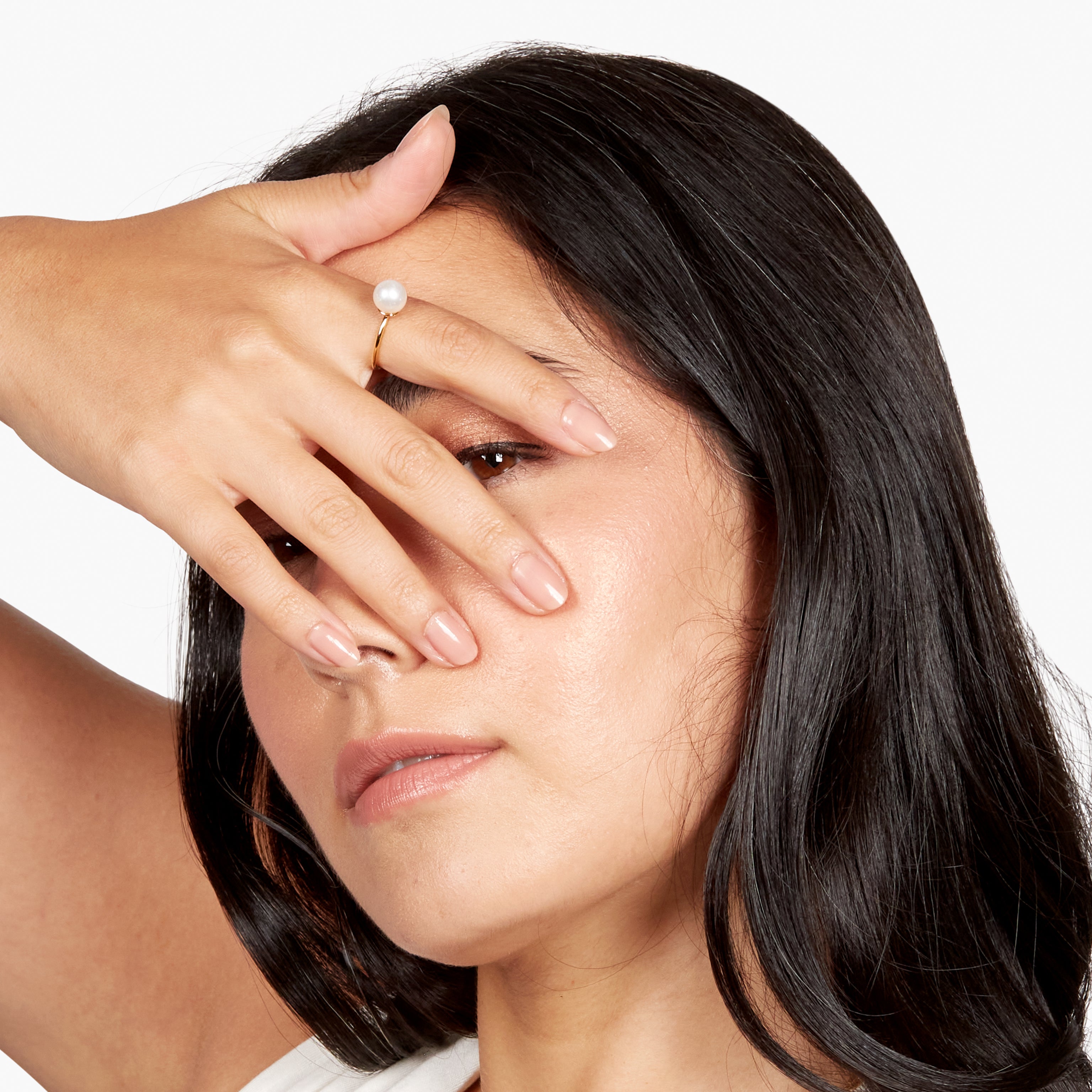 14K Gold Luna Pearl Ring