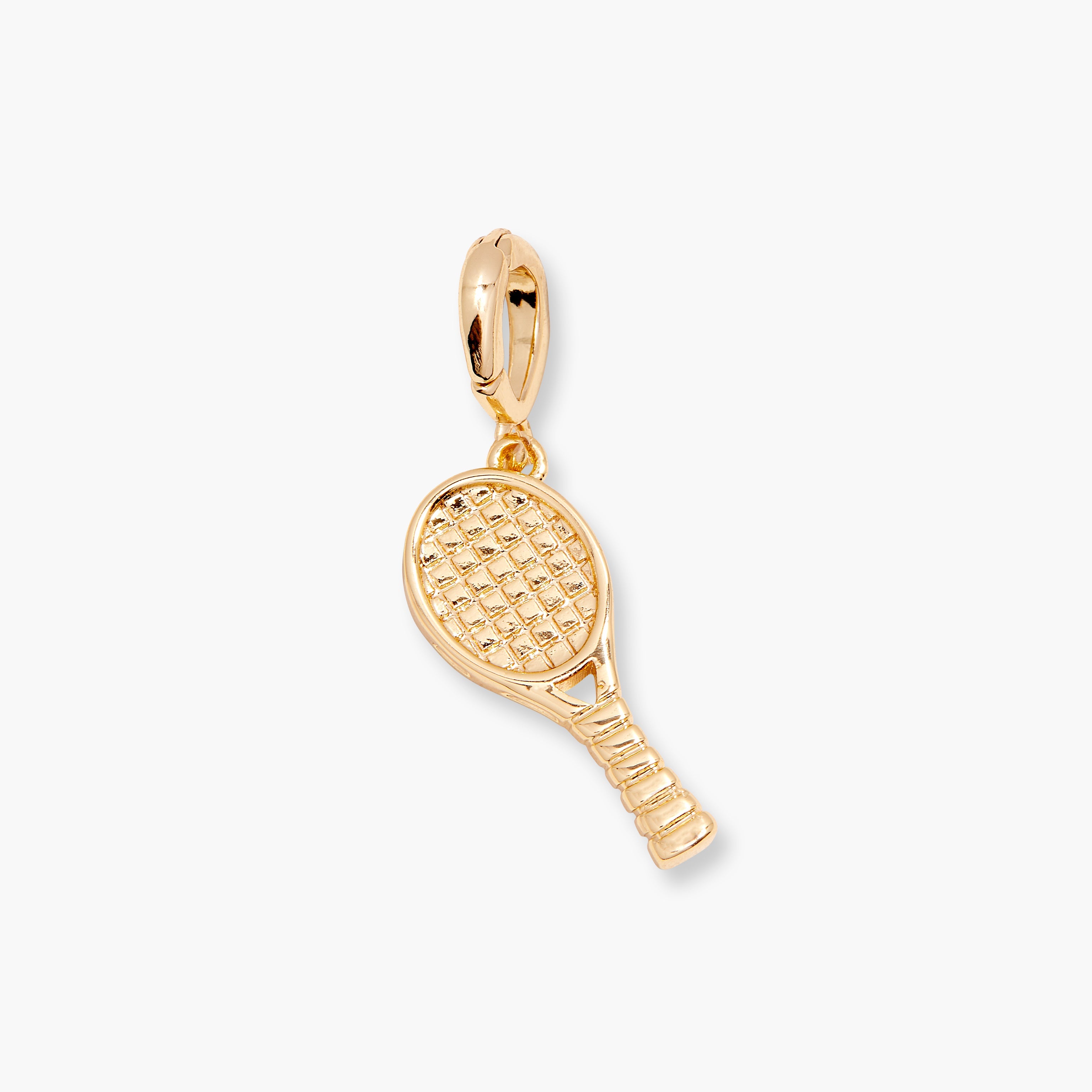 14K Gold Serena Tennis Racket Charm
