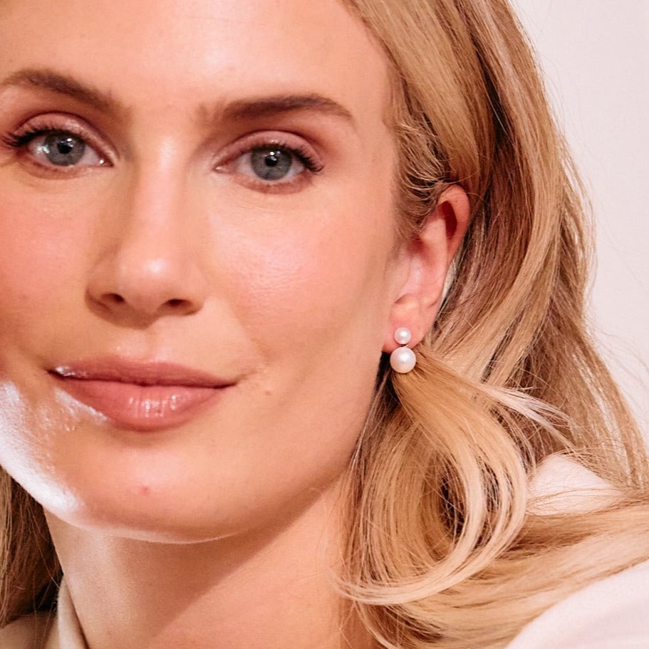 14K Gold Aurelle Pearl Earrings