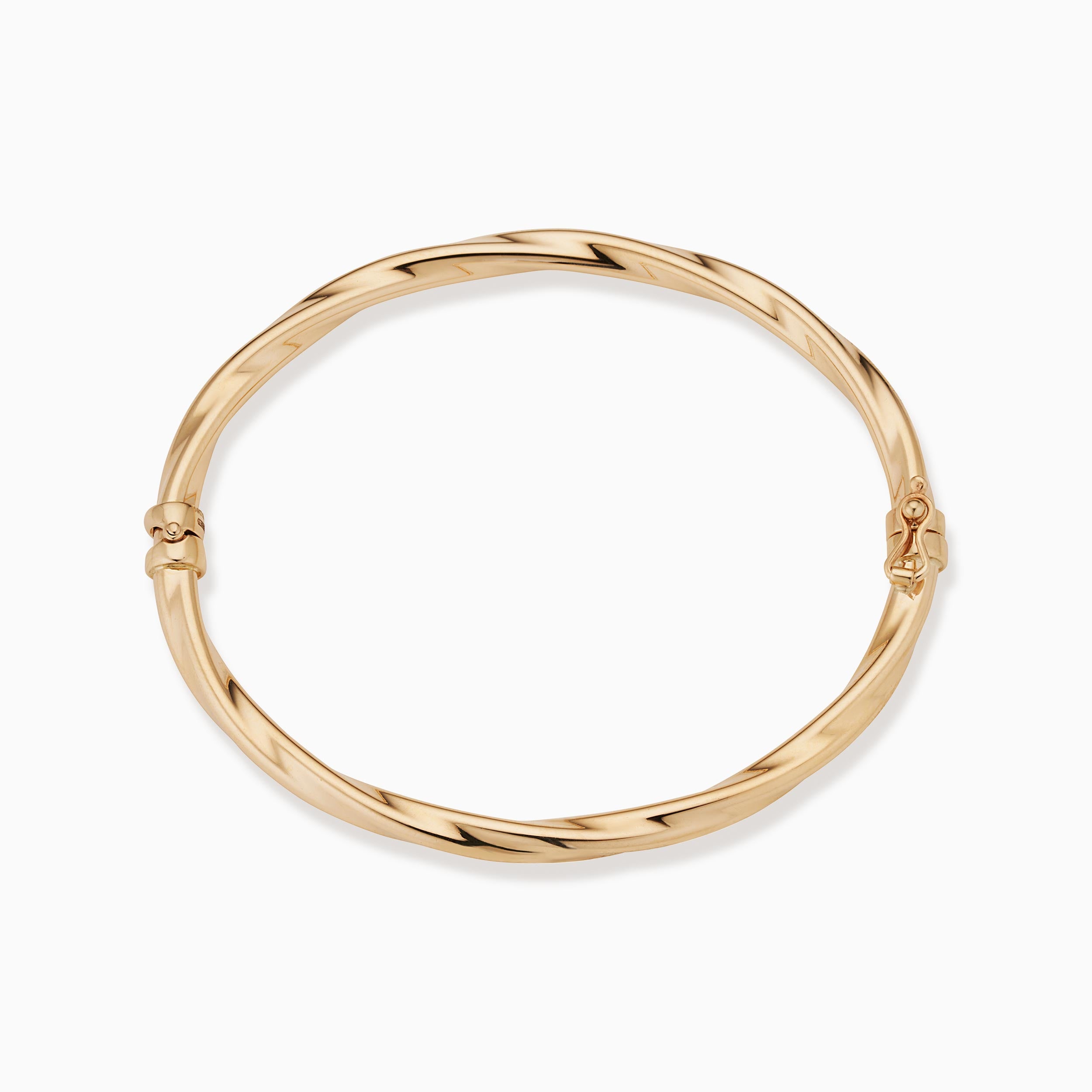 10K Gold Aurora Twist Bangle