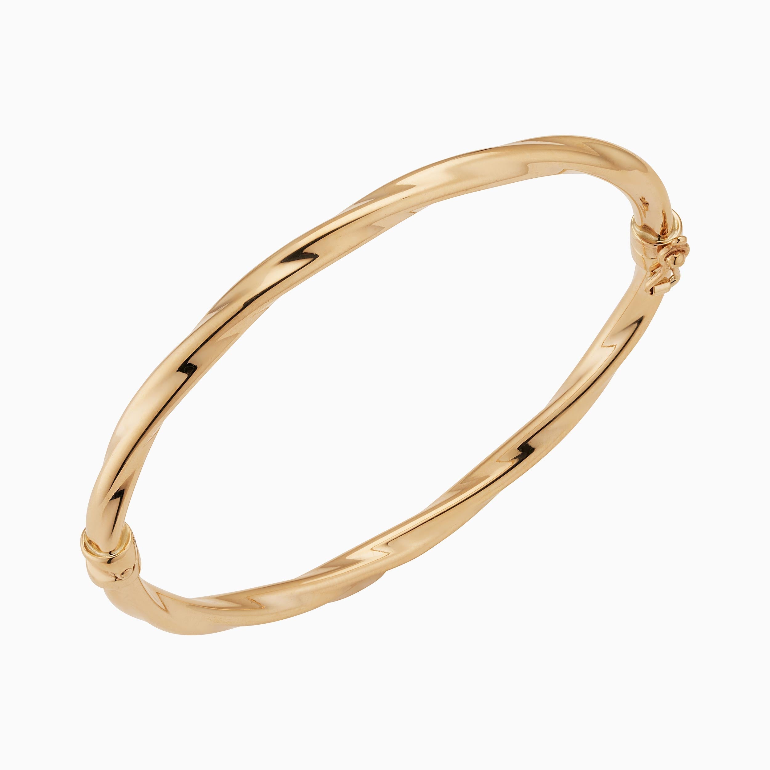10K Gold Aurora Twist Bangle