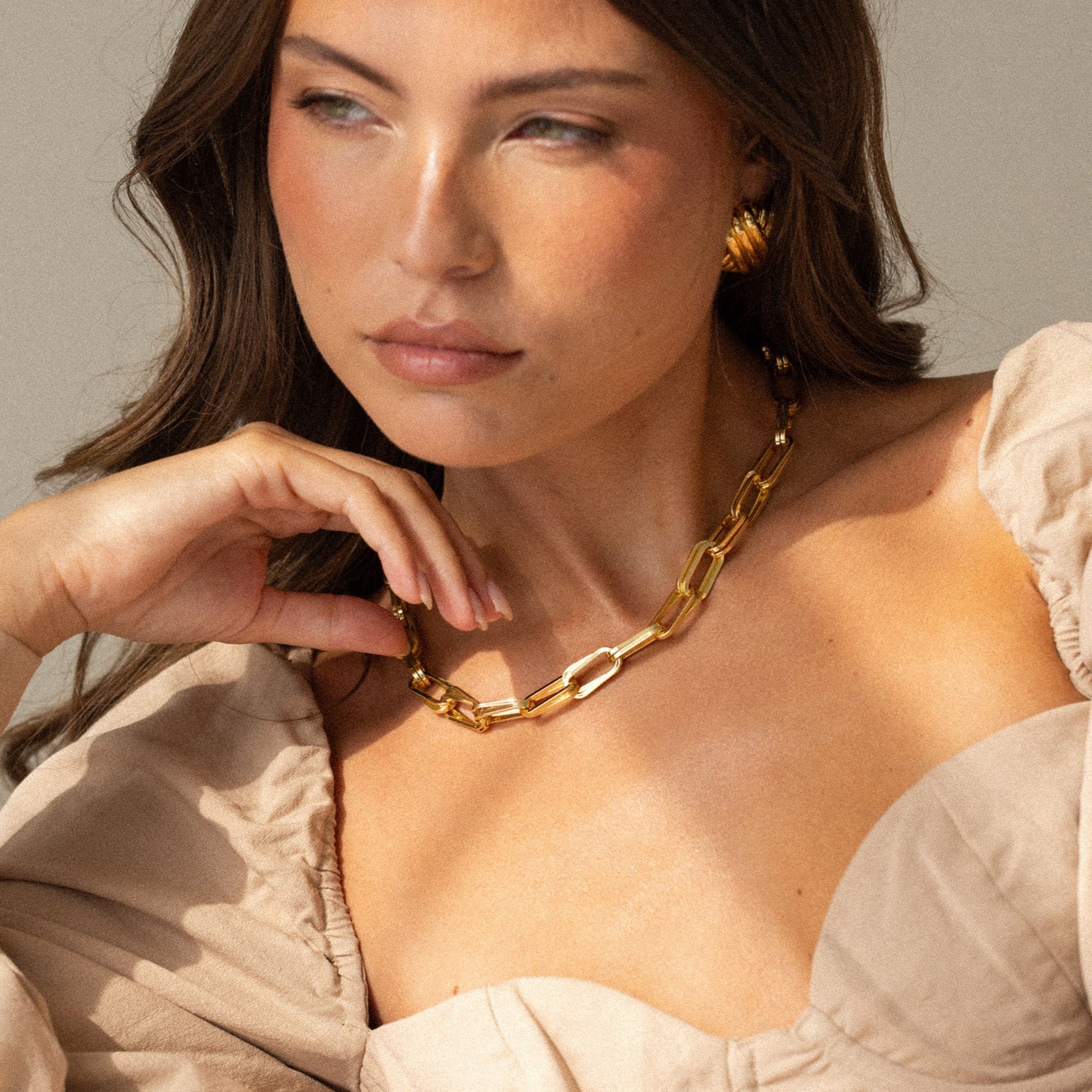 14K Gold Auretta Chain Necklace