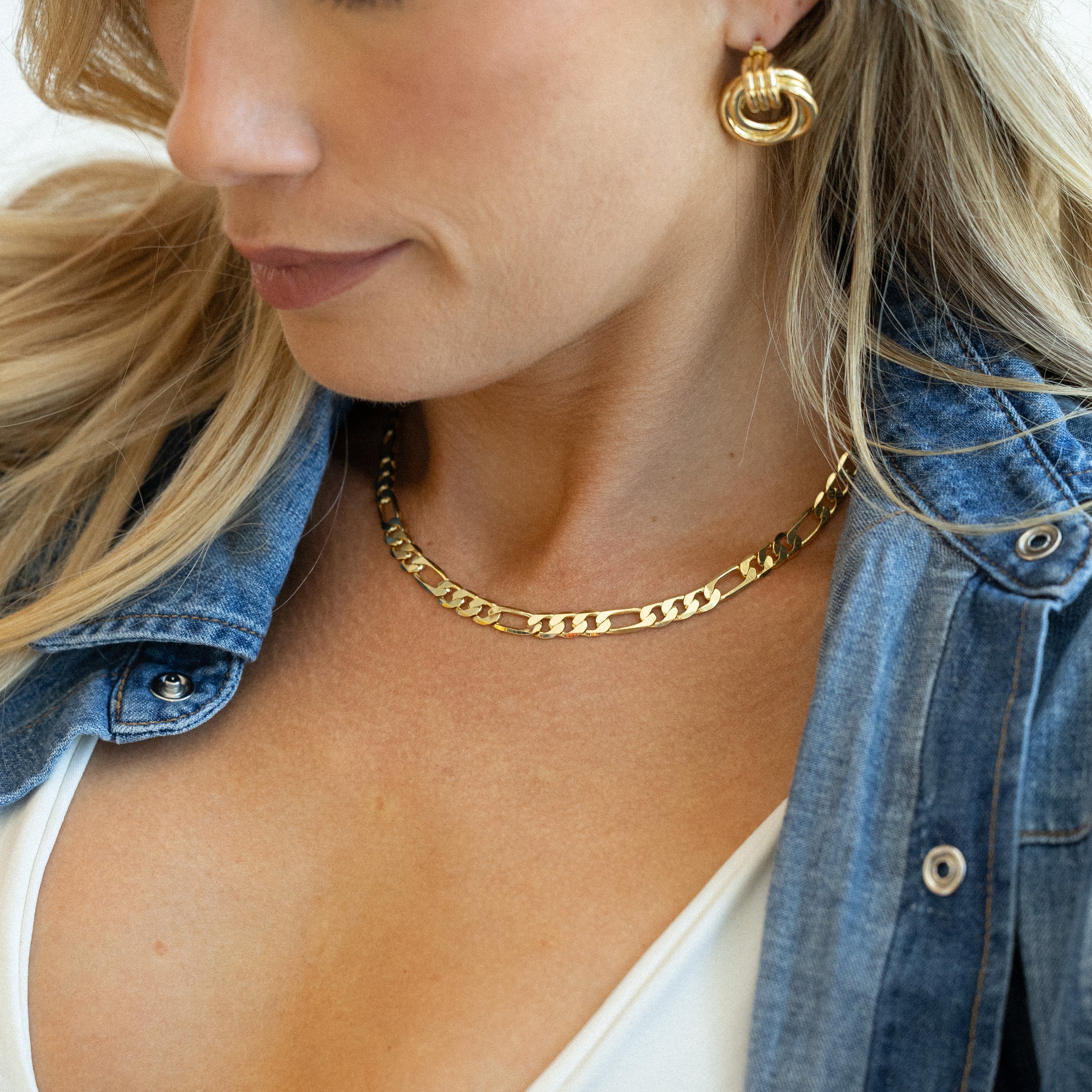 14K Gold Veya Chain Necklace