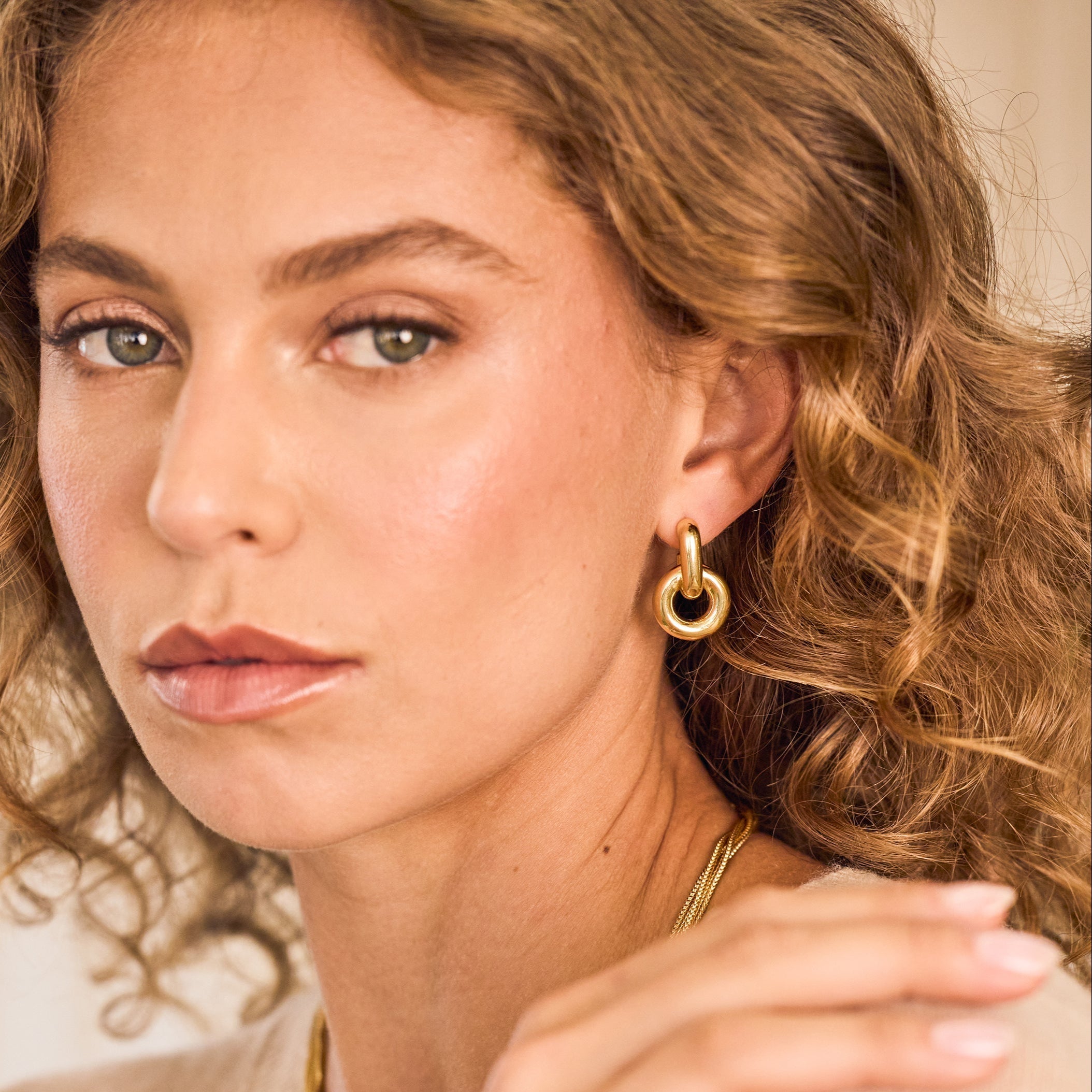 14K Gold Aurelle Double Knot Earrings