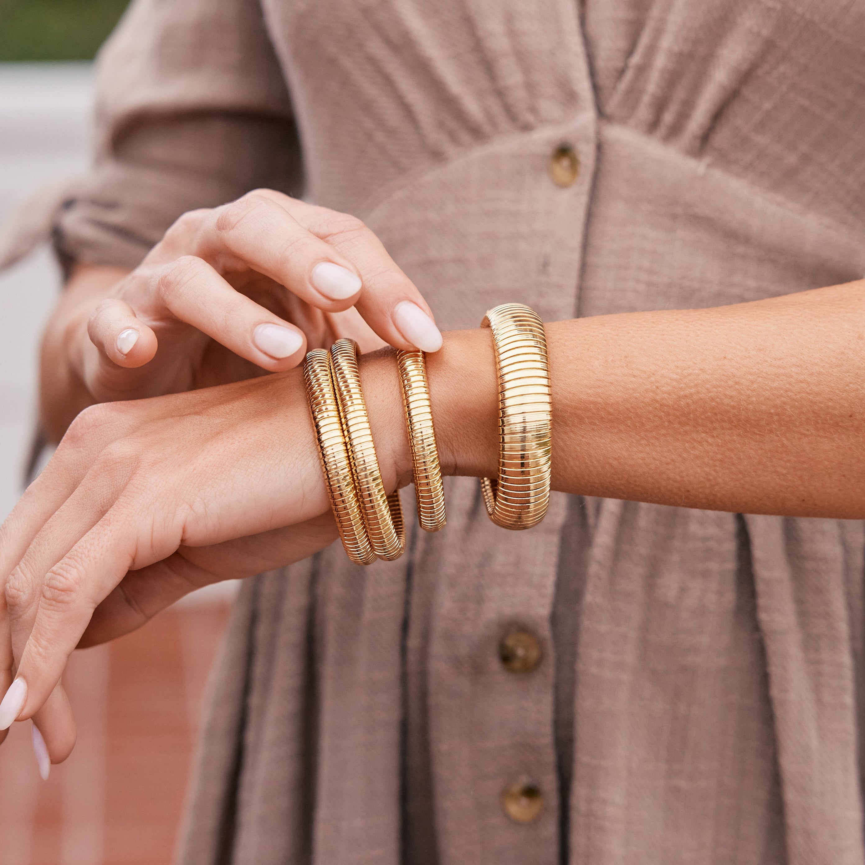 14K Gold Verona Statement Bracelet