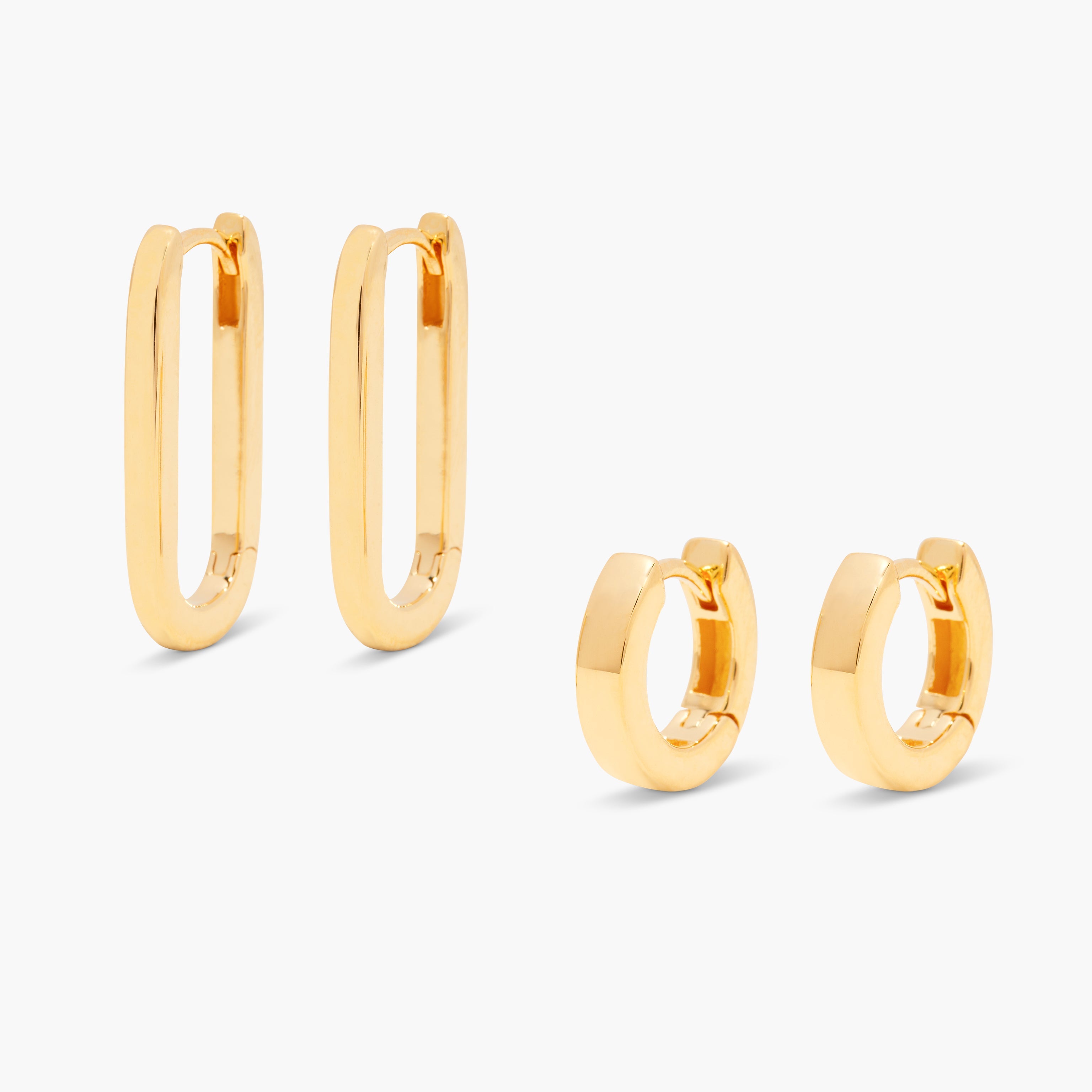 14K Gold Aurelia Dual Hoop Earring Set