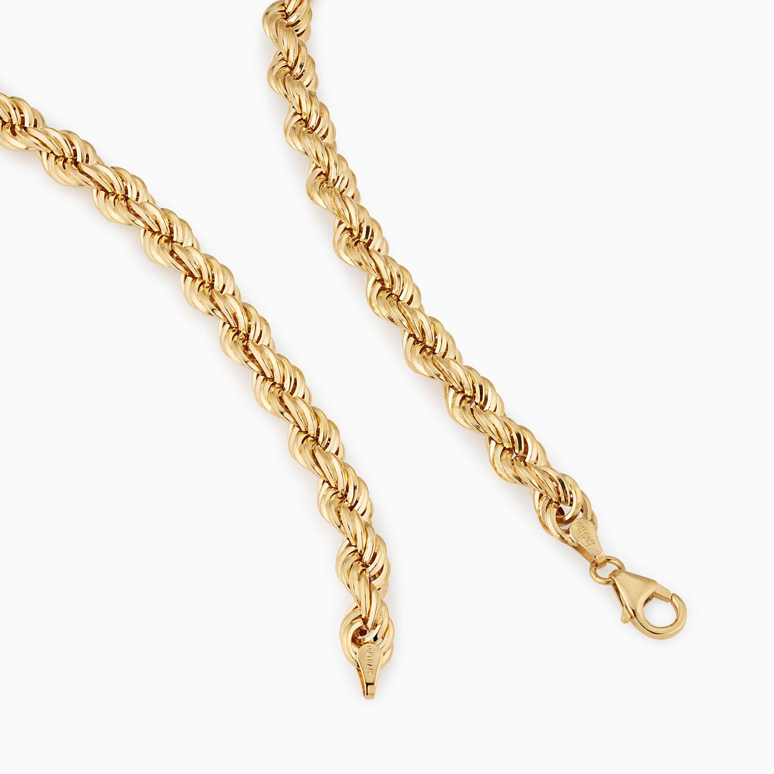 10K Gold Eternal Roman Rope Bracelet