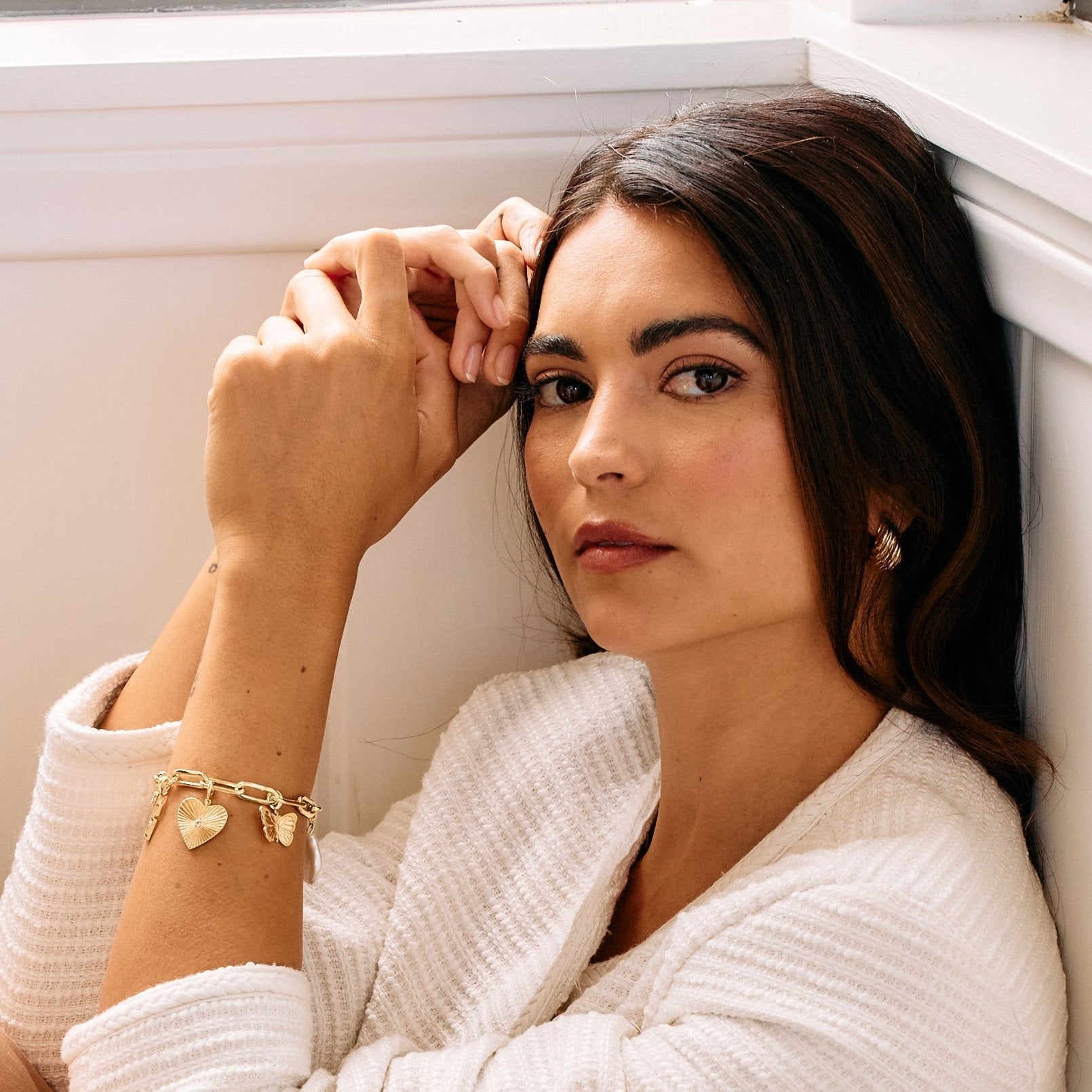 14K Gold Amara Heart Charm