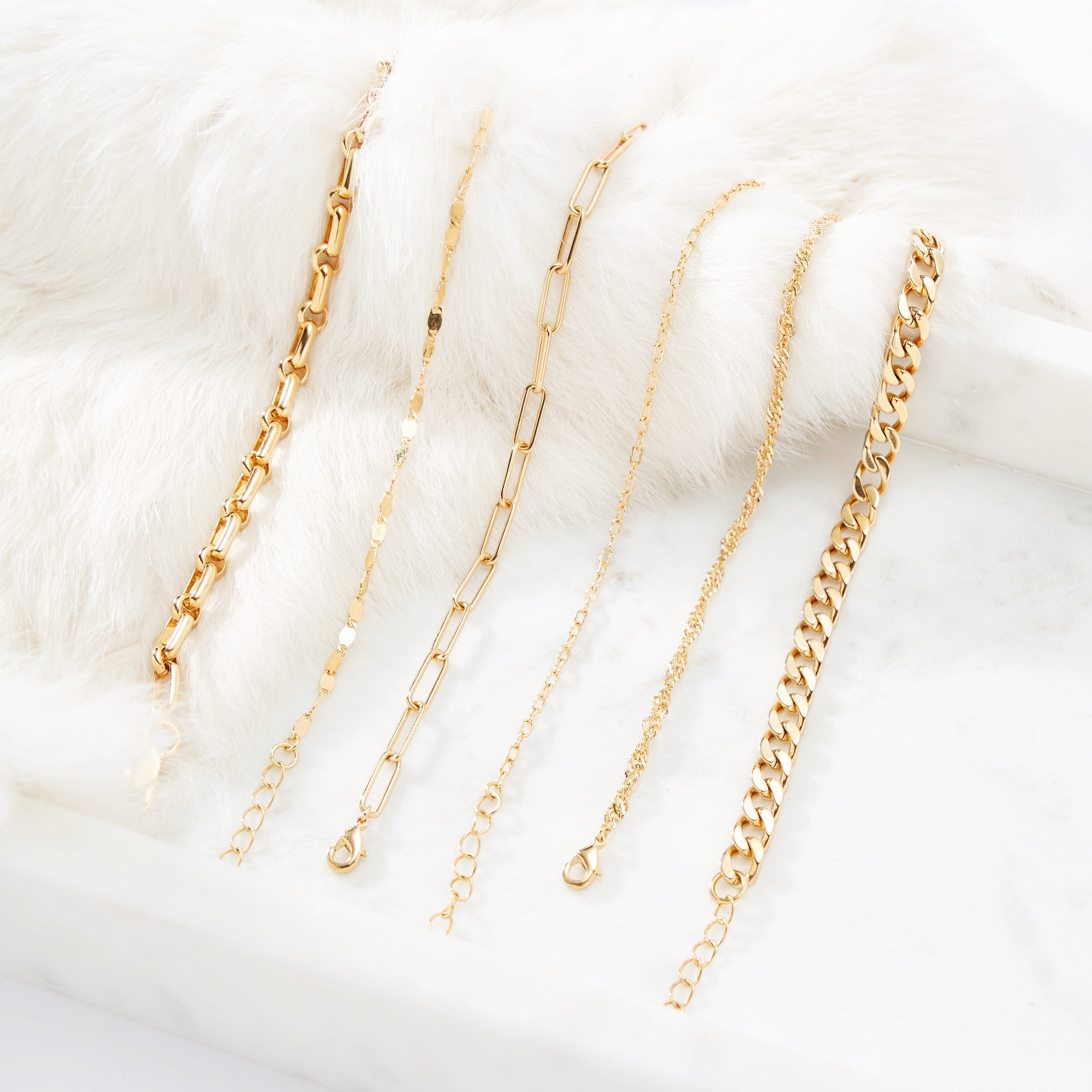 14K Gold Alessia Beaded Chain Bracelet