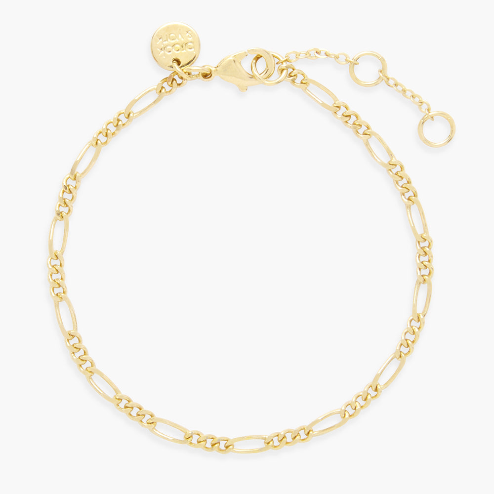 14K Gold Matteo Figaro Chain Bracelet