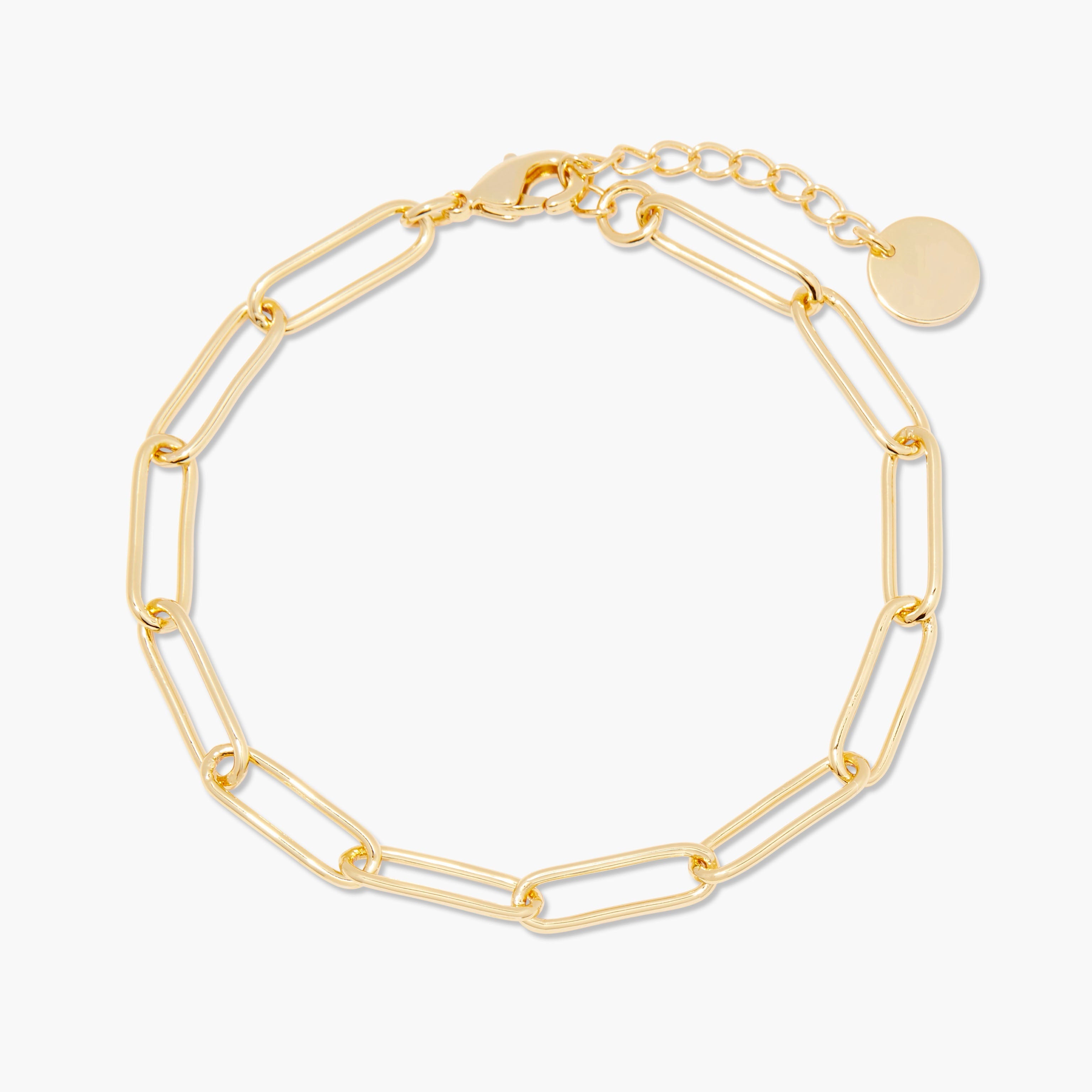 14K Gold Margaux Paperclip Chain Bracelet