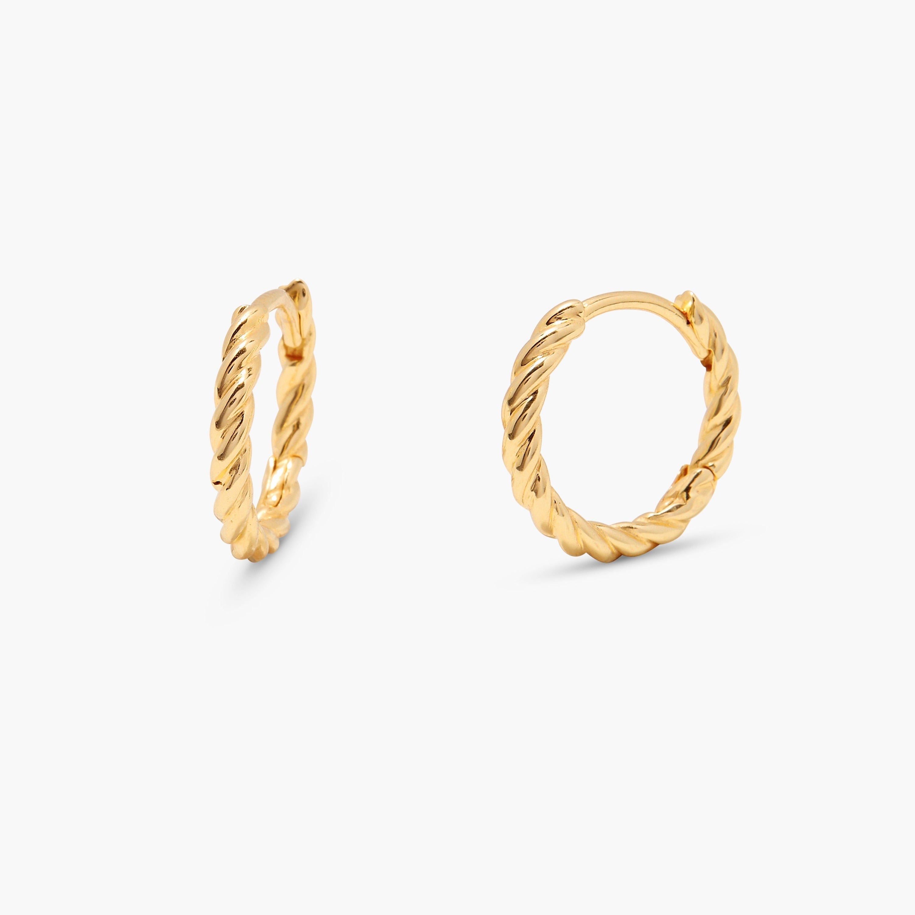 14K Gold Elara Classic Hoops