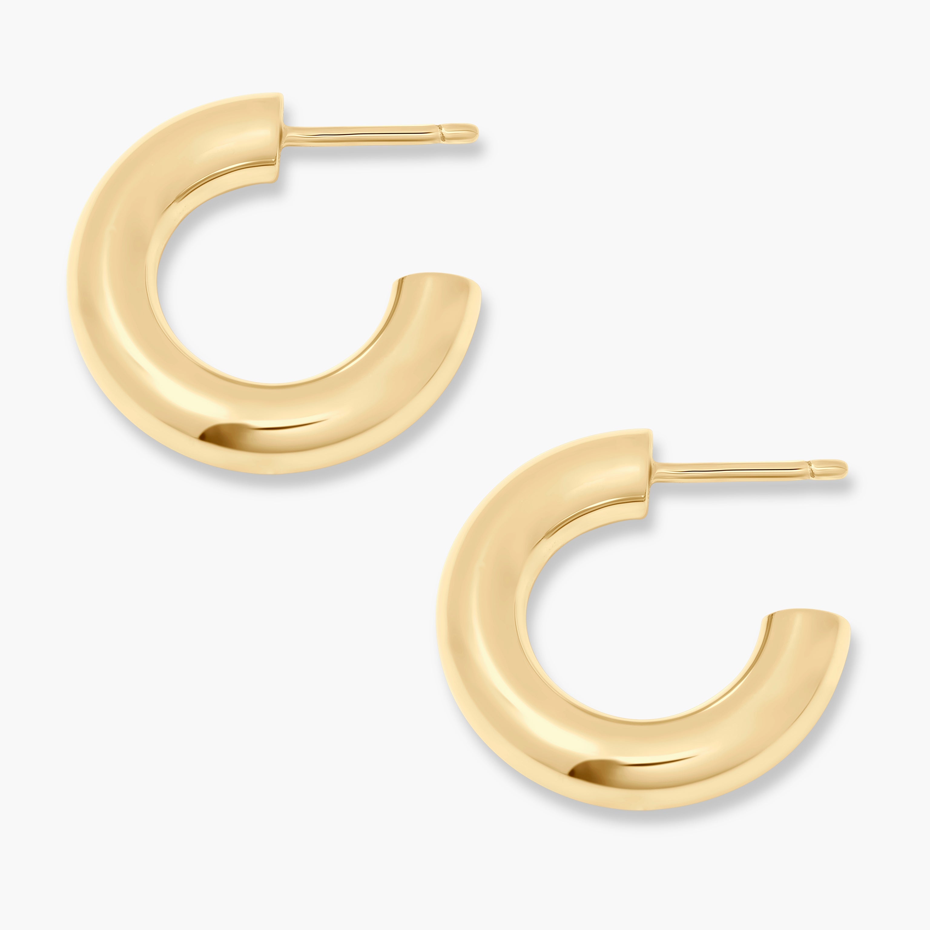 14K Gold Solenne Classic Hoops