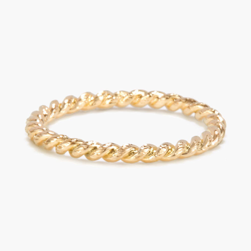 14K Gold Marina Rope Ring