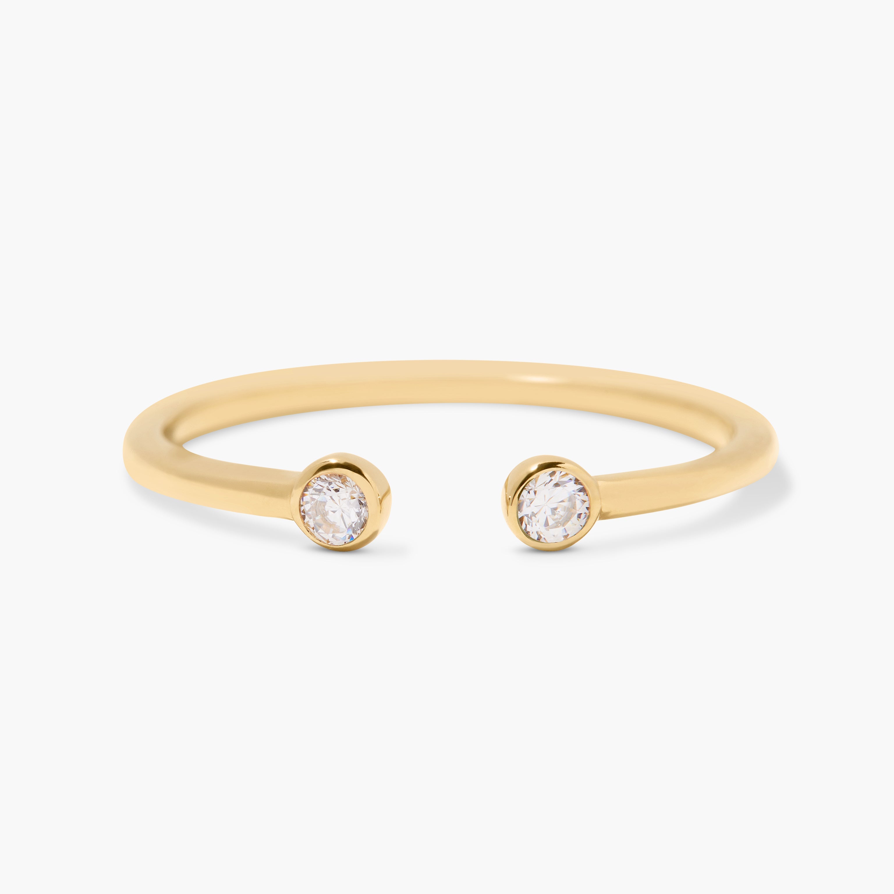 14K Gold Aria Twin Diamond Ring