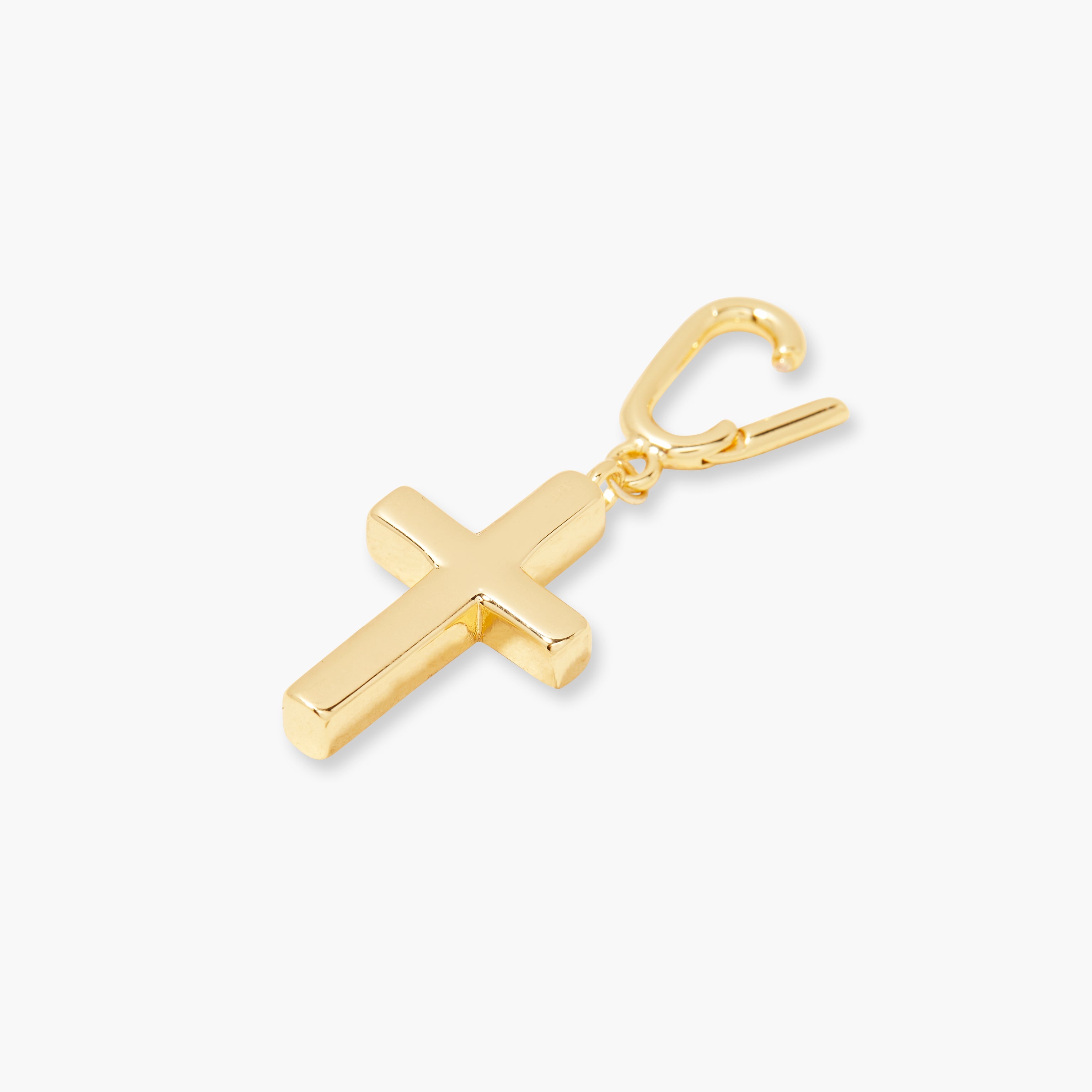 14K Gold Grace Cross Charm