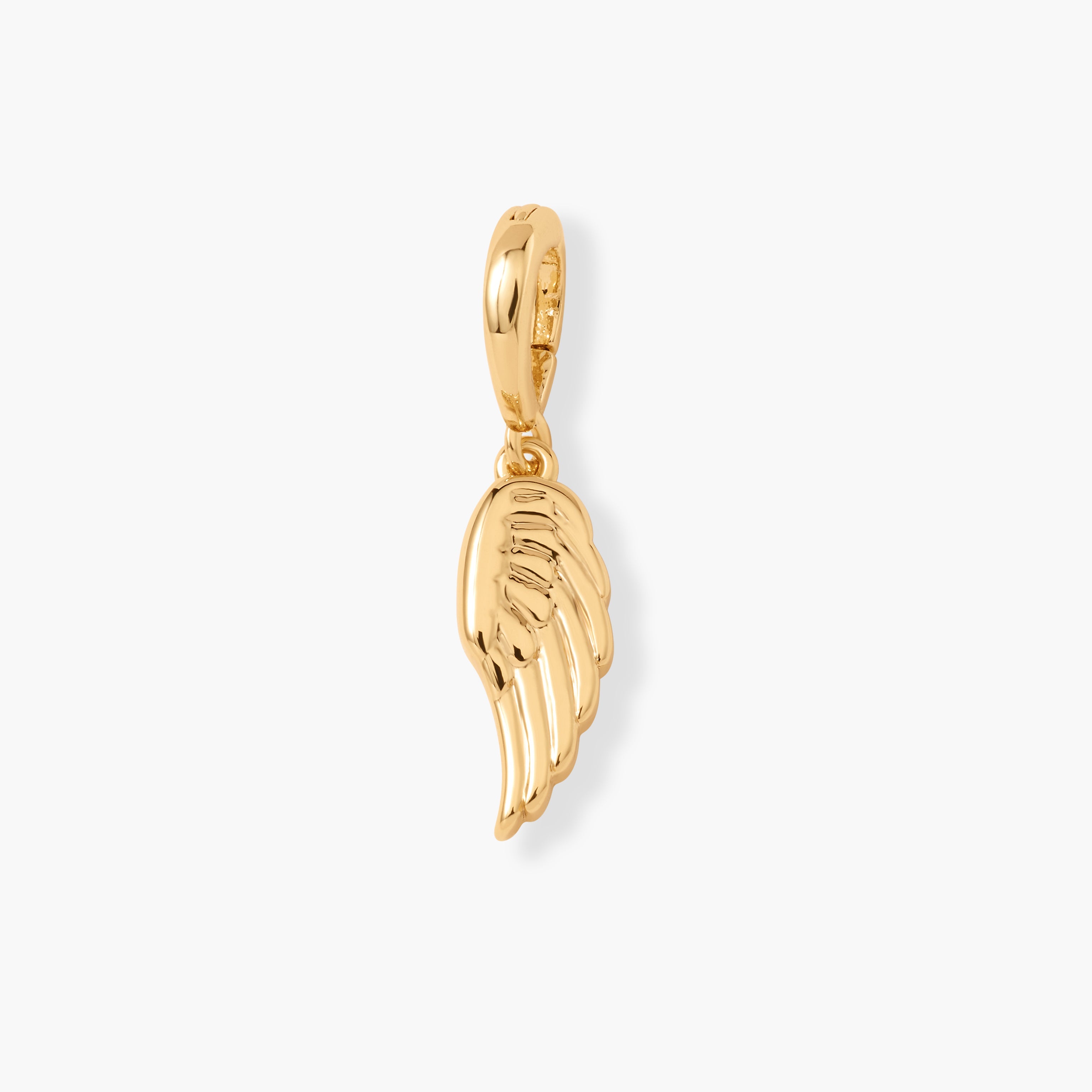 14K Gold Seraphina Angel Wing Charm