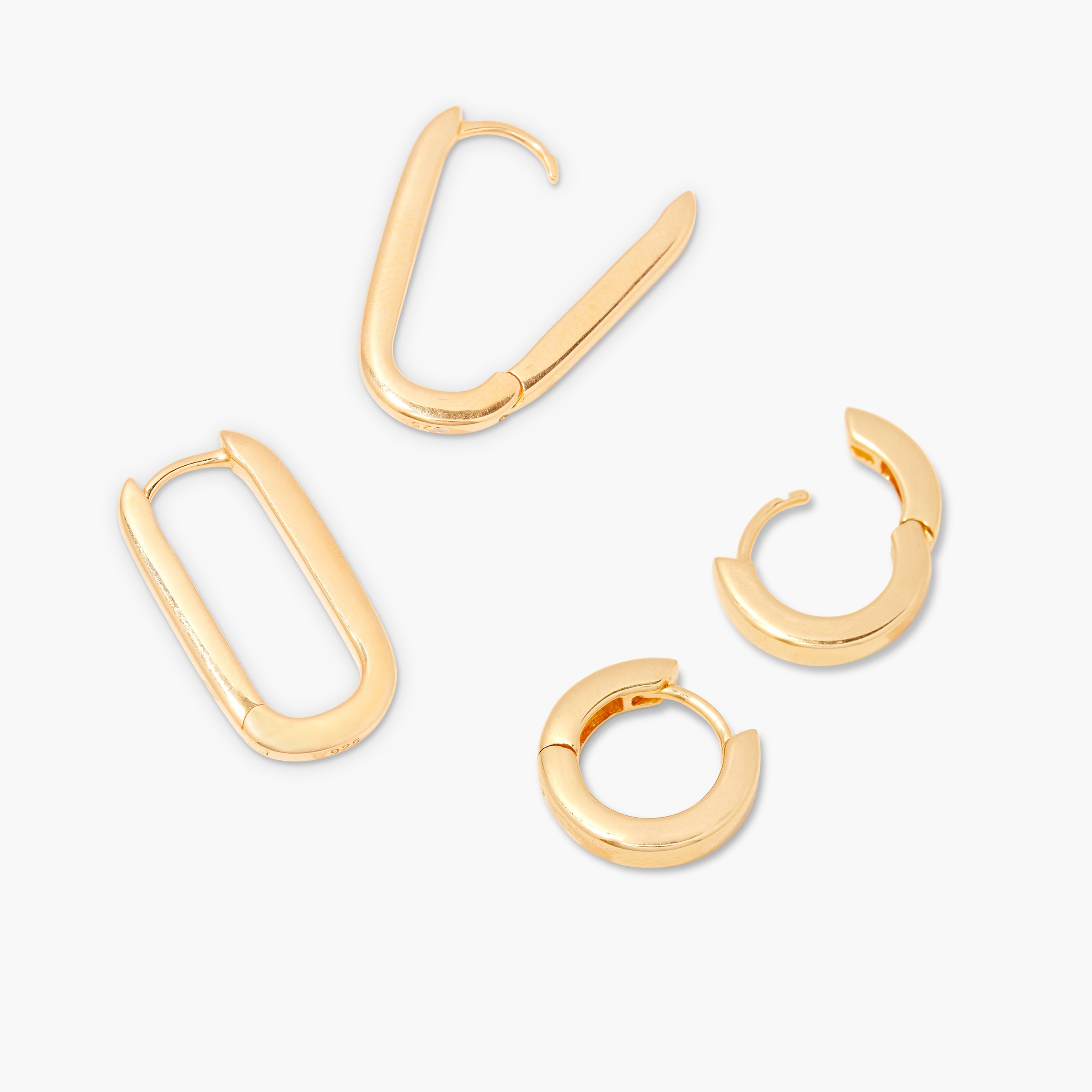 14K Gold Aurelia Dual Hoop Earring Set