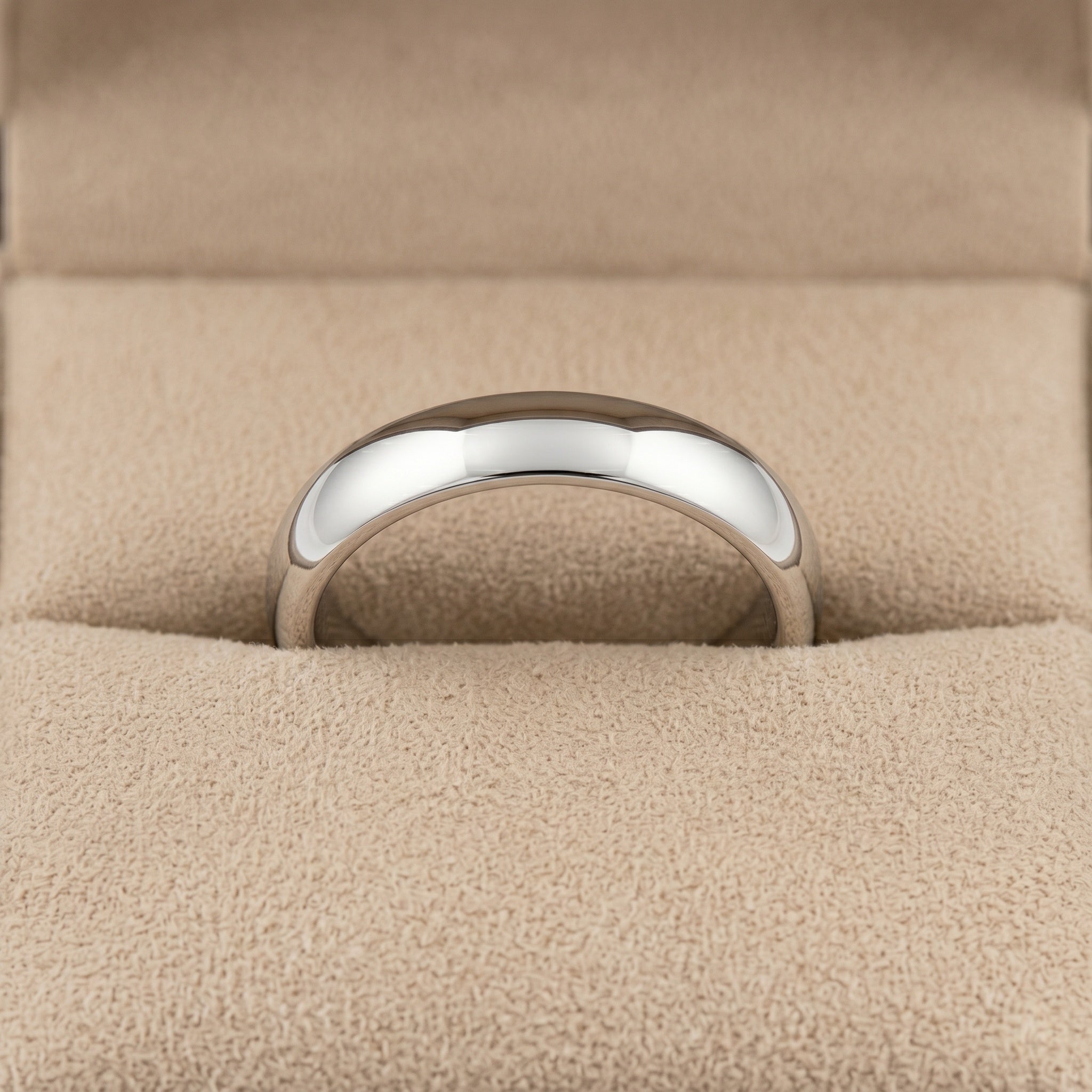 14K Gold Hand-Polished Dome Ring